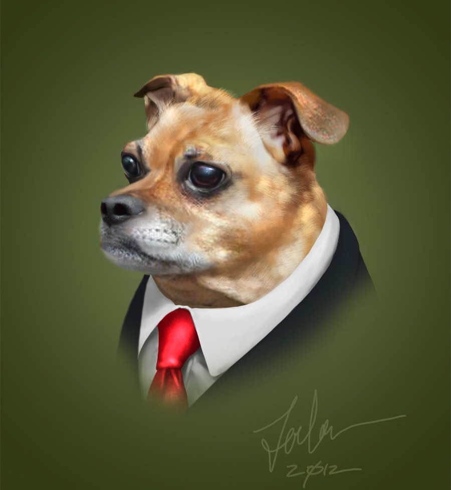 Portrait of Riley the Puggle
