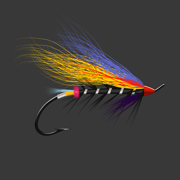 Salmon Fly – Black Doctor